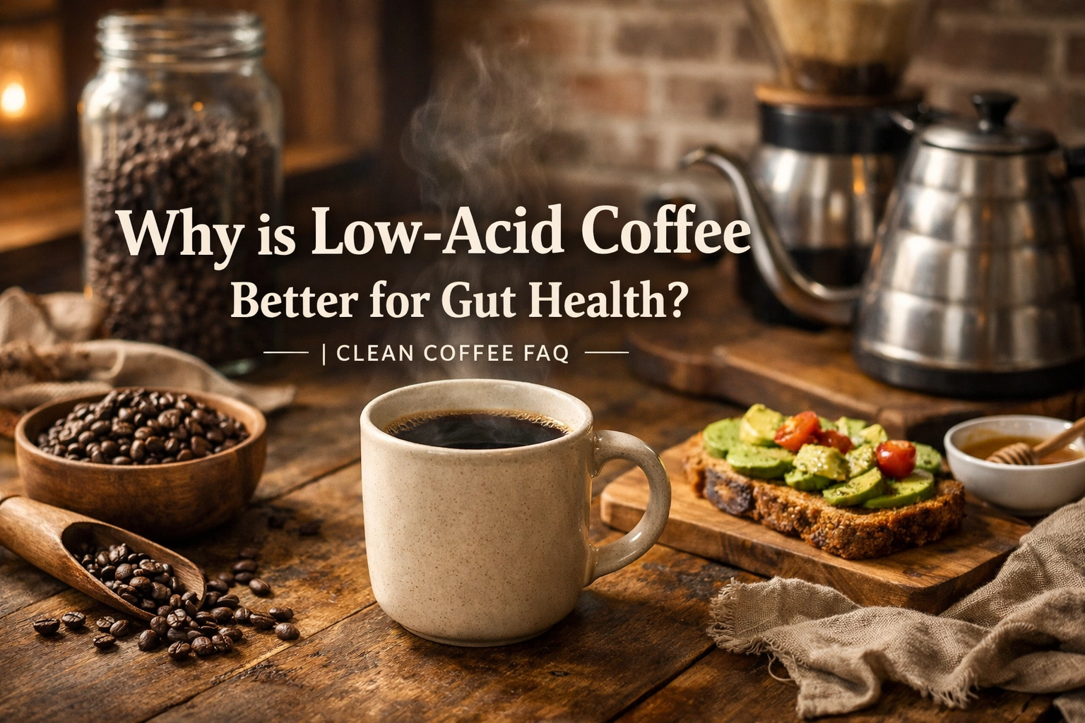 [HERO] Why is Low-Acid Coffee Better for Gut Health? | Clean Coffee FAQ