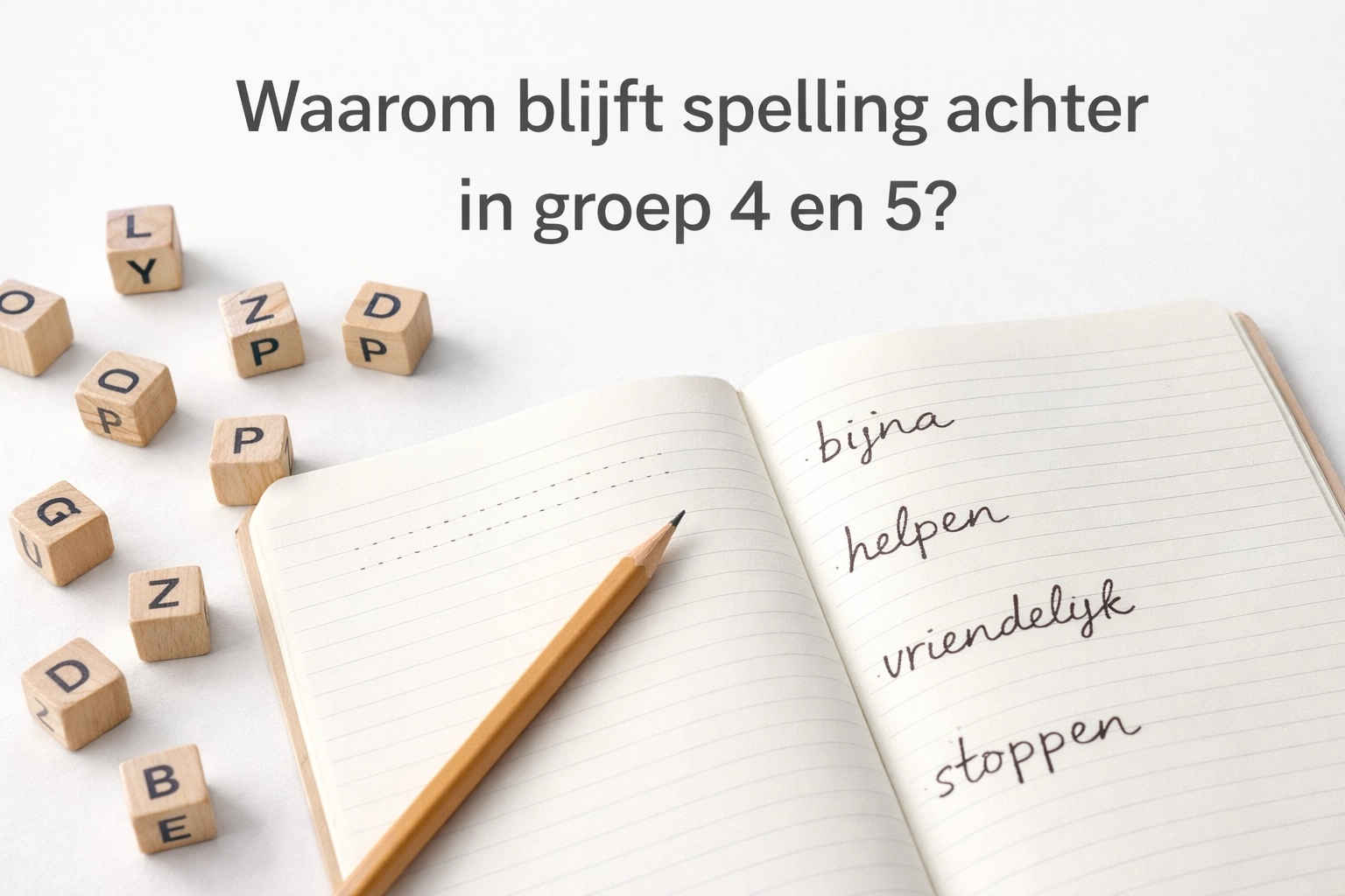 [HERO] Waarom blijft spelling achter in groep 4 en 5? (En wat écht help—thuis én bij remedial teaching)