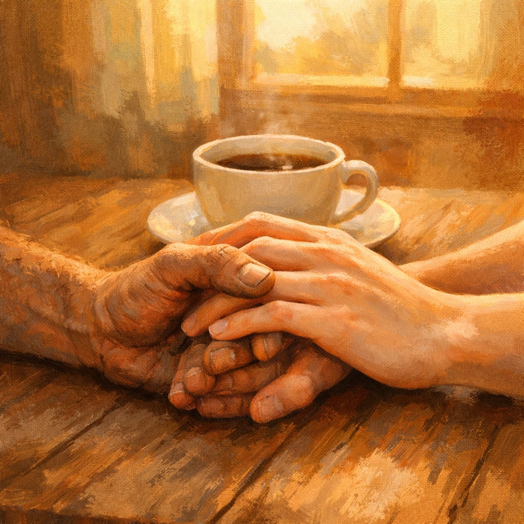 MM romance couple holding hands showing class differences through working and wealthy hands