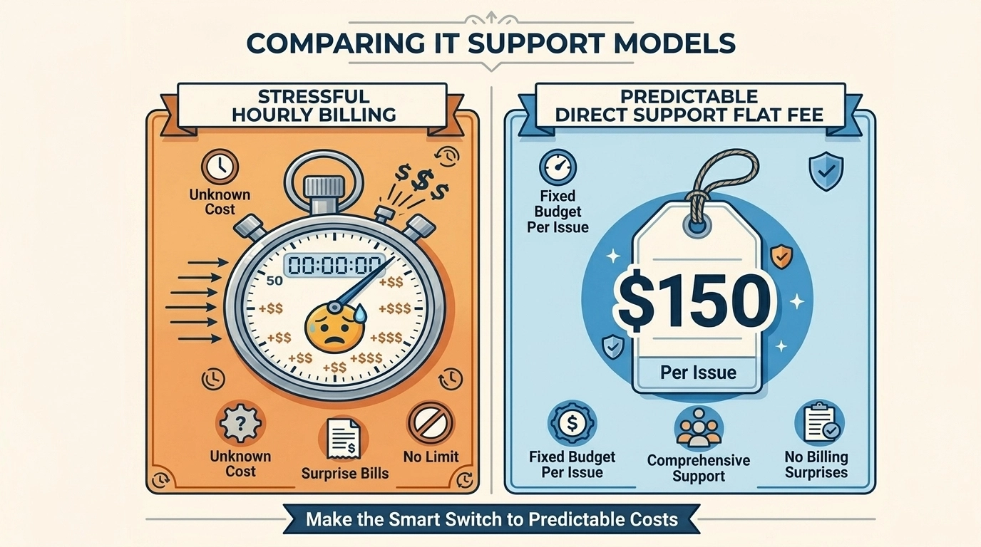 Flat Rate vs Hourly IT Support