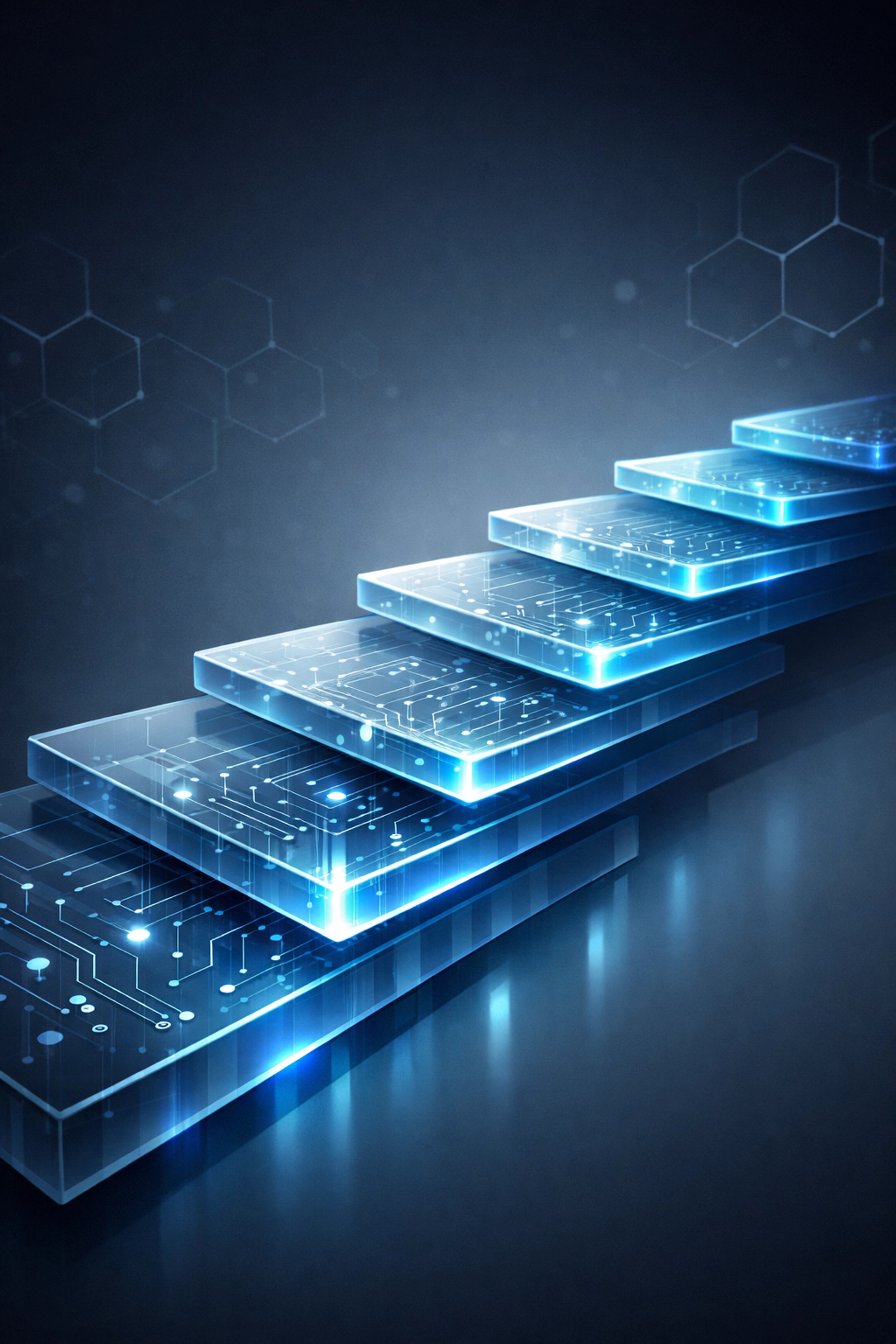 Step-by-step phased cloud migration strategy showing secure data transfer and technical project planning.