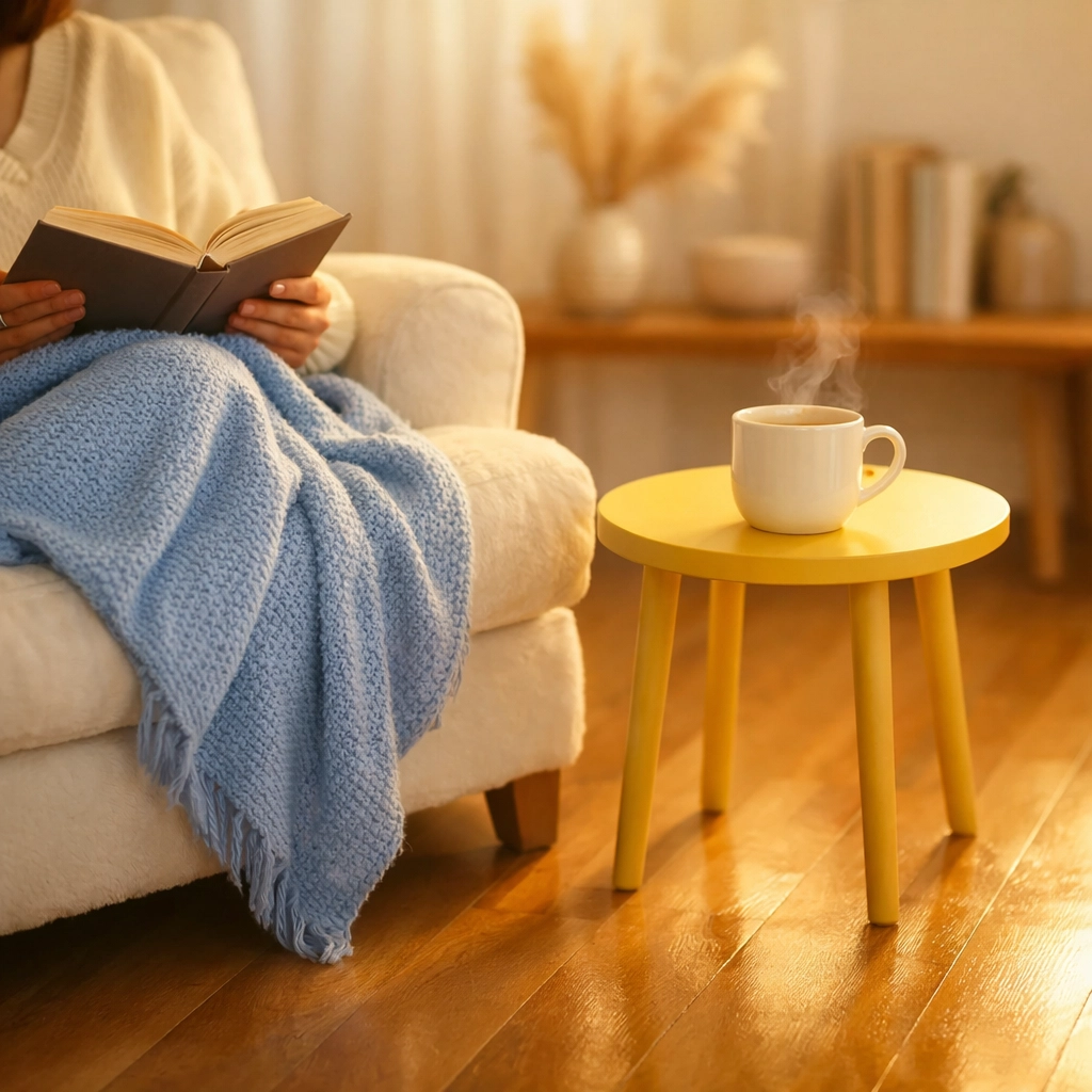 Spotless hardwood floors in a relaxing home nook highlighting the benefits of professional cleaning services.