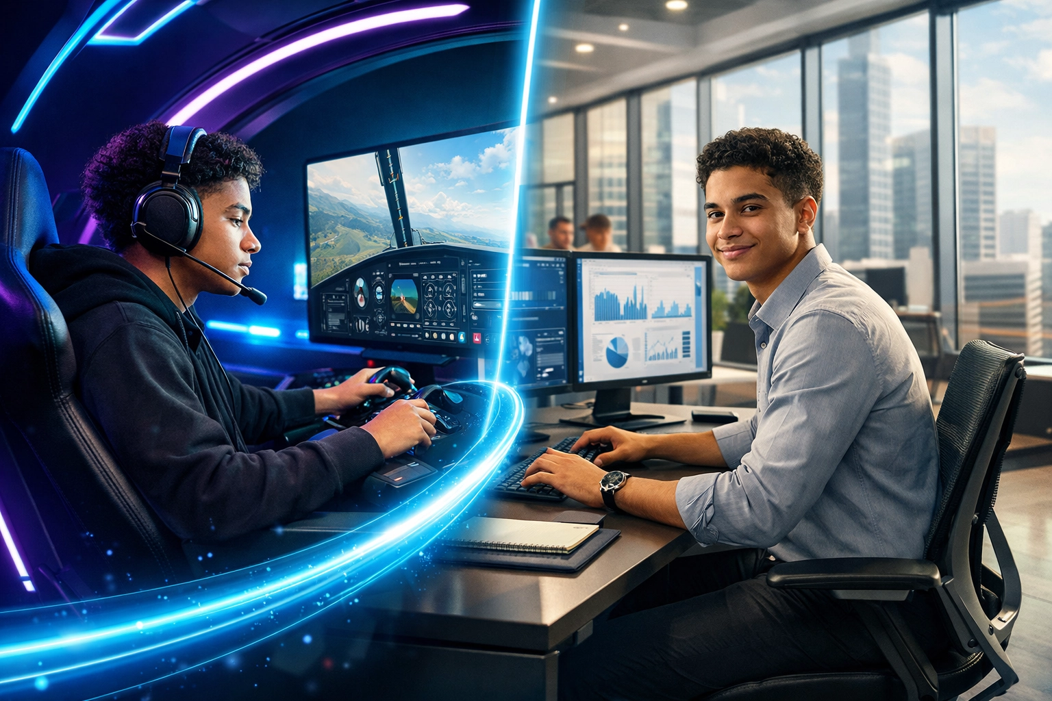 High school esports student progressing to Fortune 500 professional through talent pipeline