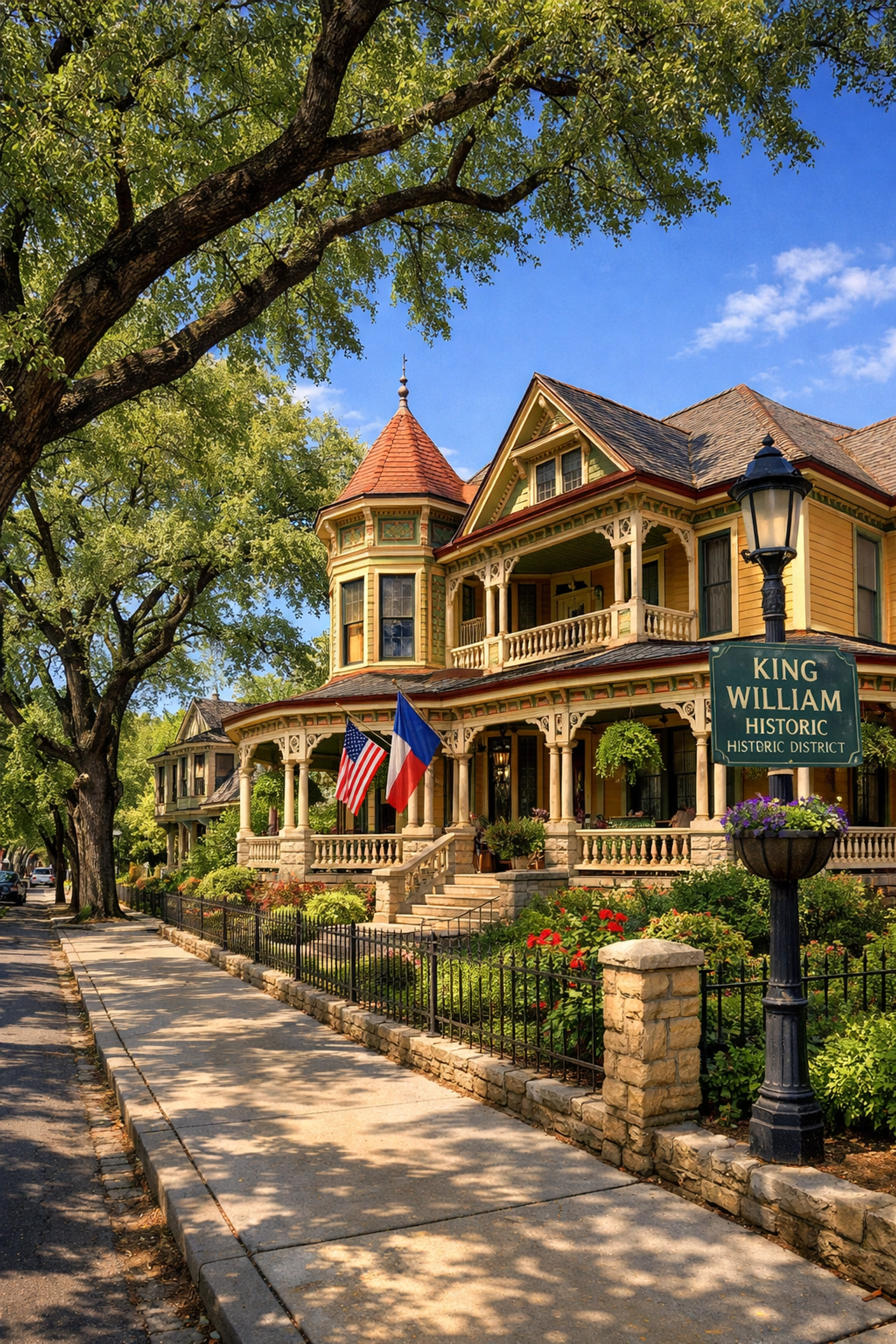 Historic San Antonio home in King William District, representing long-term value in the local housing market.