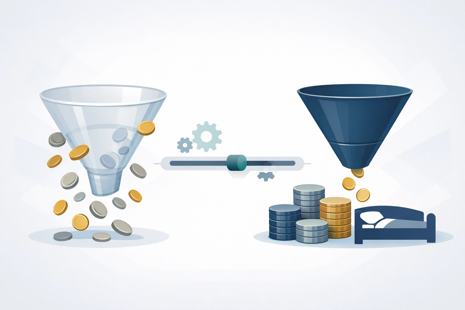 Infographic showing rehab marketing ROI optimization through efficient budget reallocation and funnel tracking.