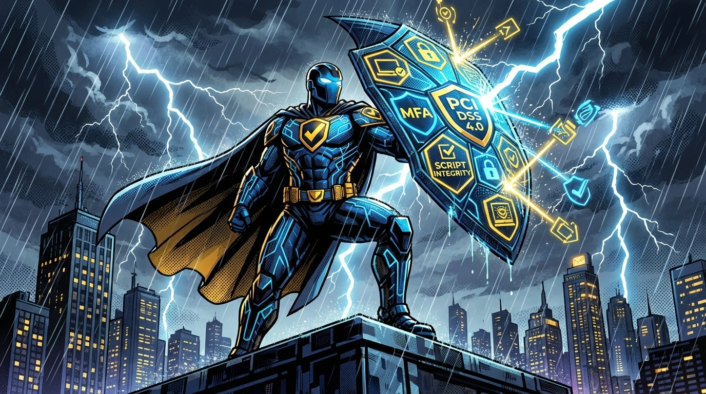 High-risk merchant account compliance protection illustrated as a shield against the 2026 compliance storm