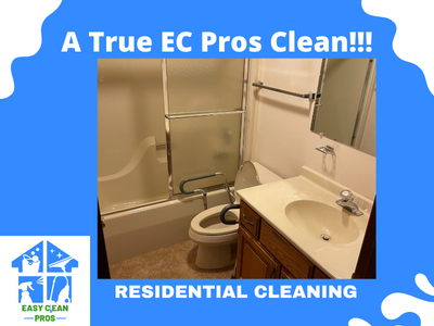 Spotless Residential Bathroom by Easy Clean Pros