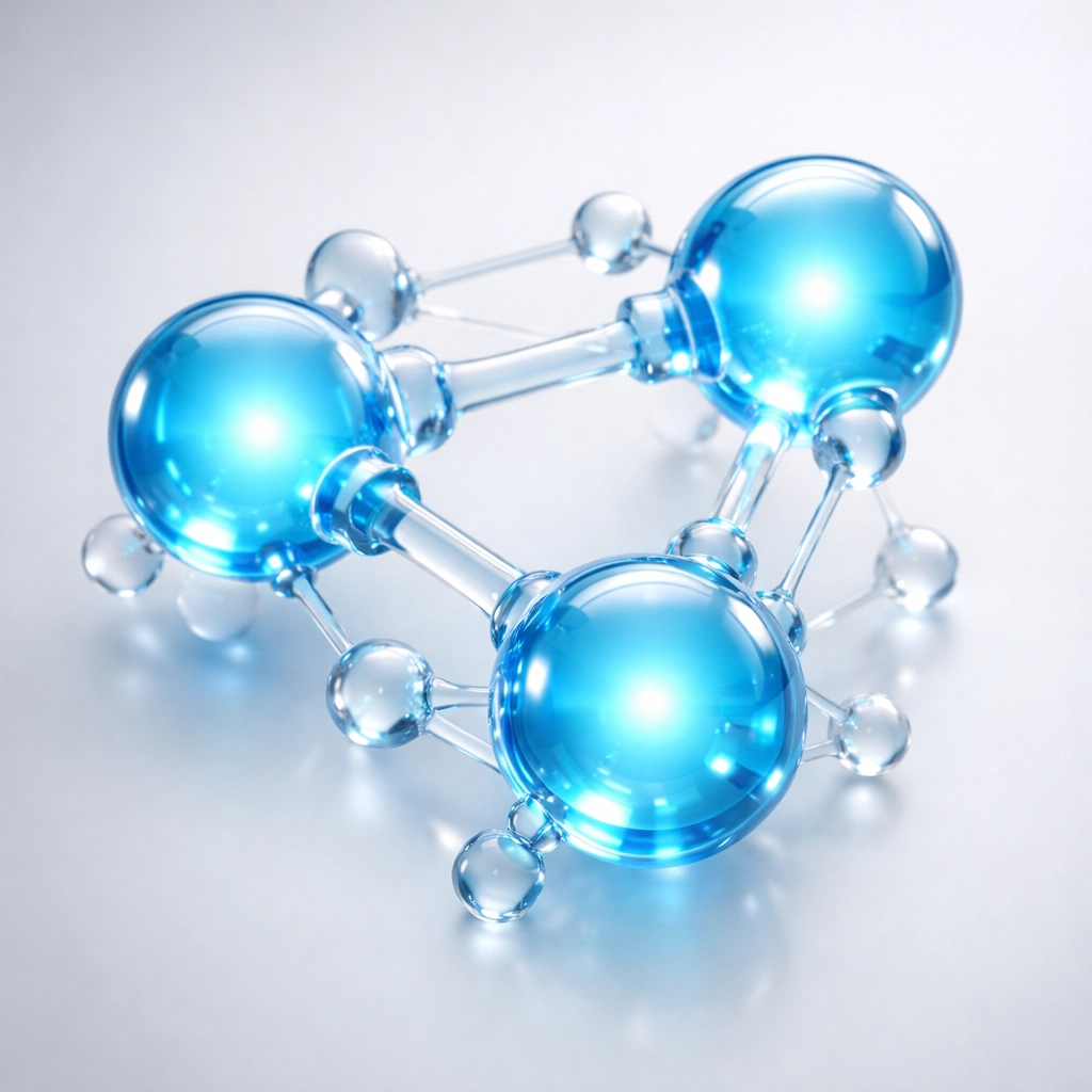Molecular model of retatrutide peptide showing triple-receptor activation for enhanced metabolic research.