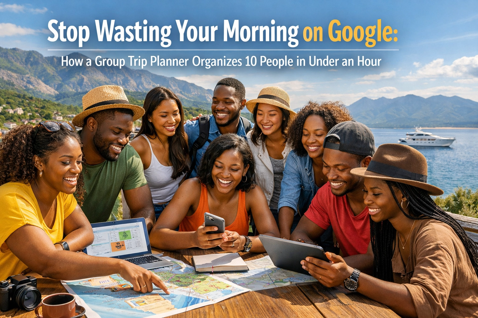 [HERO] Stop Wasting Your Morning on Google: How a Group Trip Planner Organizes 10 People in Under an Hour