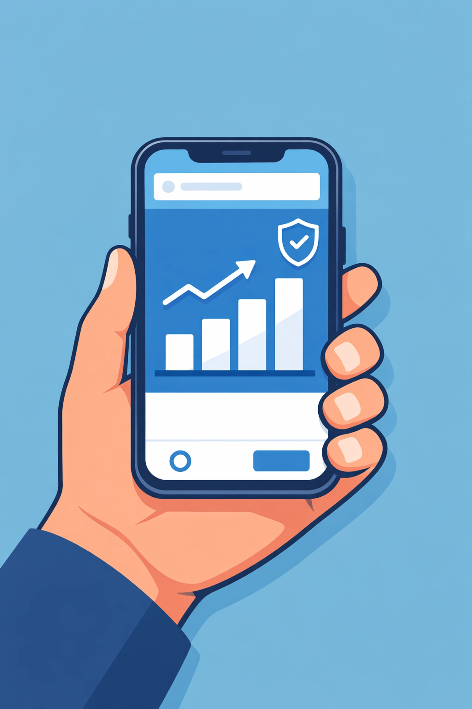 Aplicación móvil de monitoreo de crédito para asegurar el éxito al comprar casa.