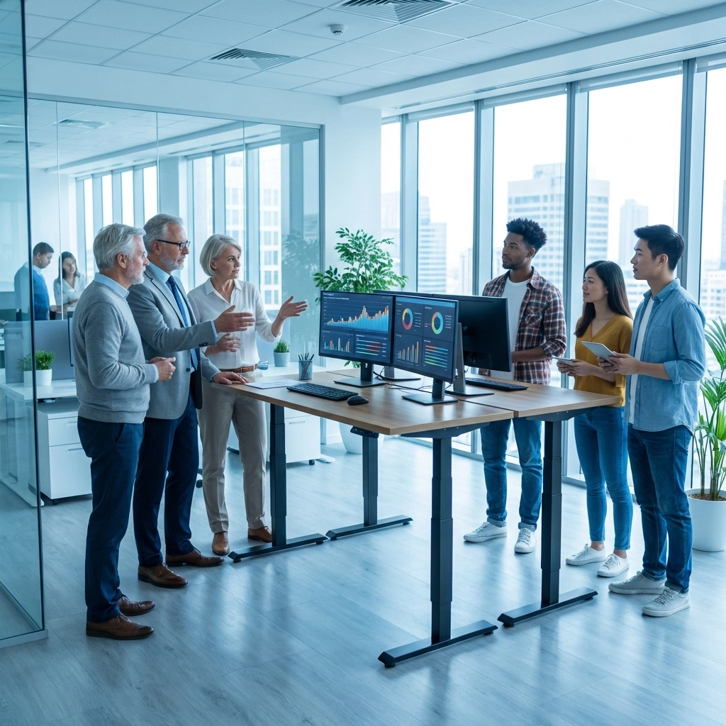 Senior and junior professionals collaborating at a modern office desk, highlighting SAP talent gap solutions