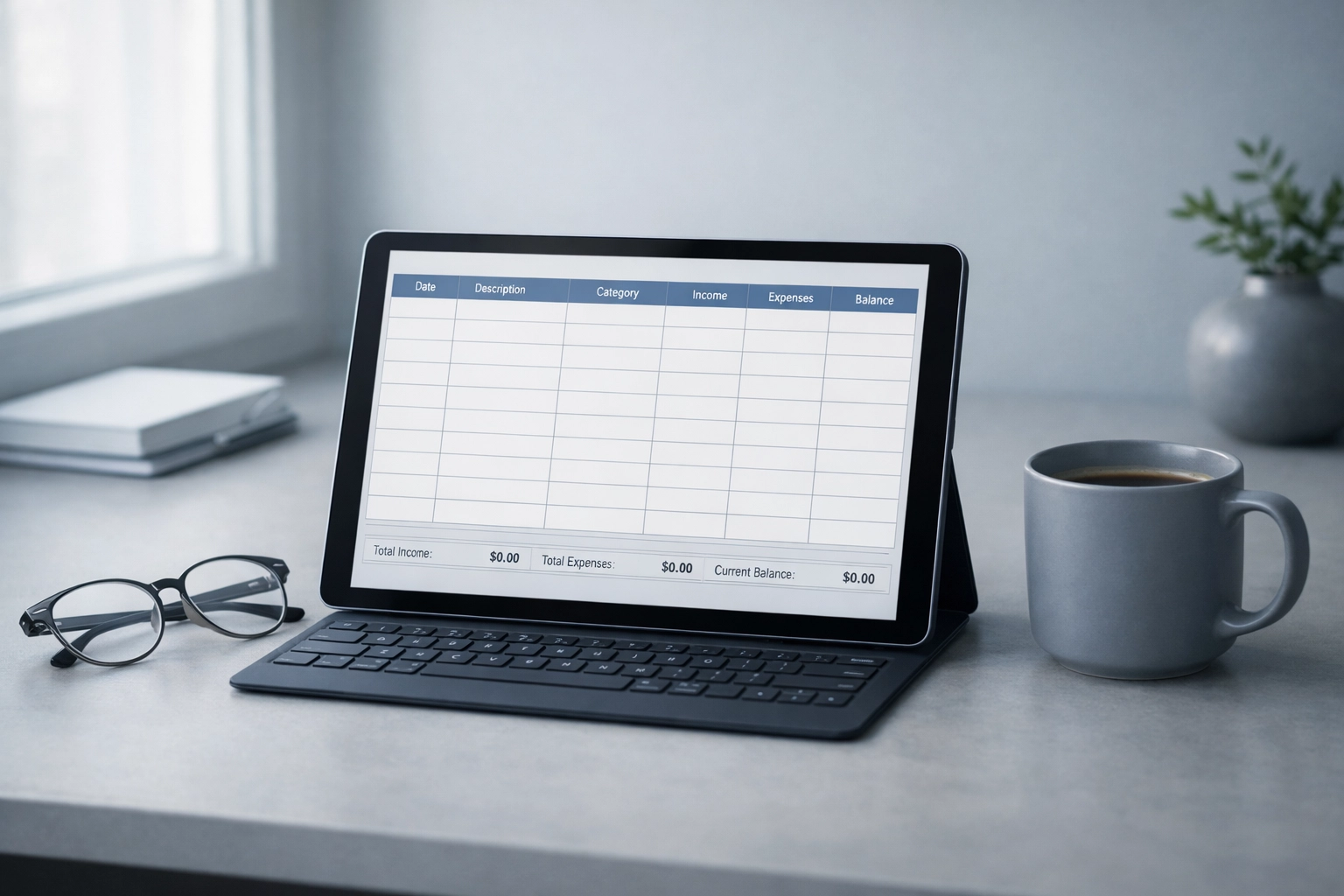 What Does "ND" Mean on Your Credit Report? (And Why It Could Be Costing You Money) 1 Tablet showing a financial spreadsheet with missing data, illustrating an ND code on a credit report.