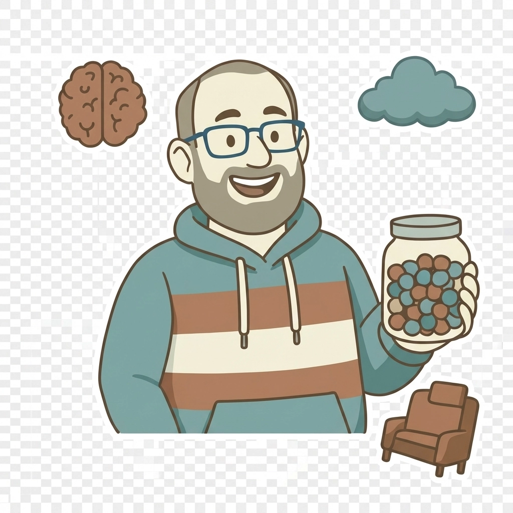 Illustration of Tristan Byrnes, trans-identified therapist and co-founder at Byrnes Counseling Group