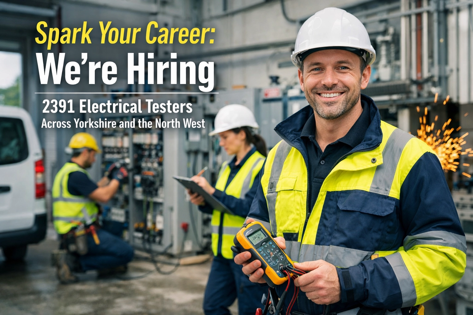 [HERO] Spark Your Career: We're Hiring 2391 Electrical Testers Across Yorkshire and the North West