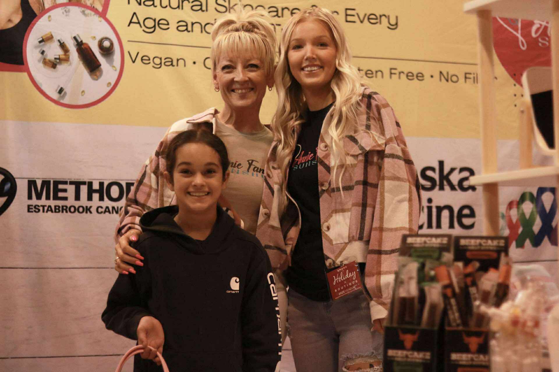 Smiling group of community members at an Annie Fannie's Sunshine event