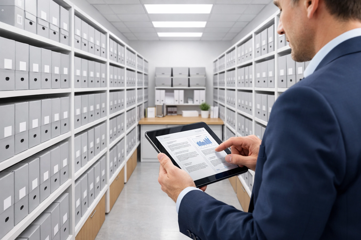 Organized business record retention system for storing tax documents and IRS compliance files.