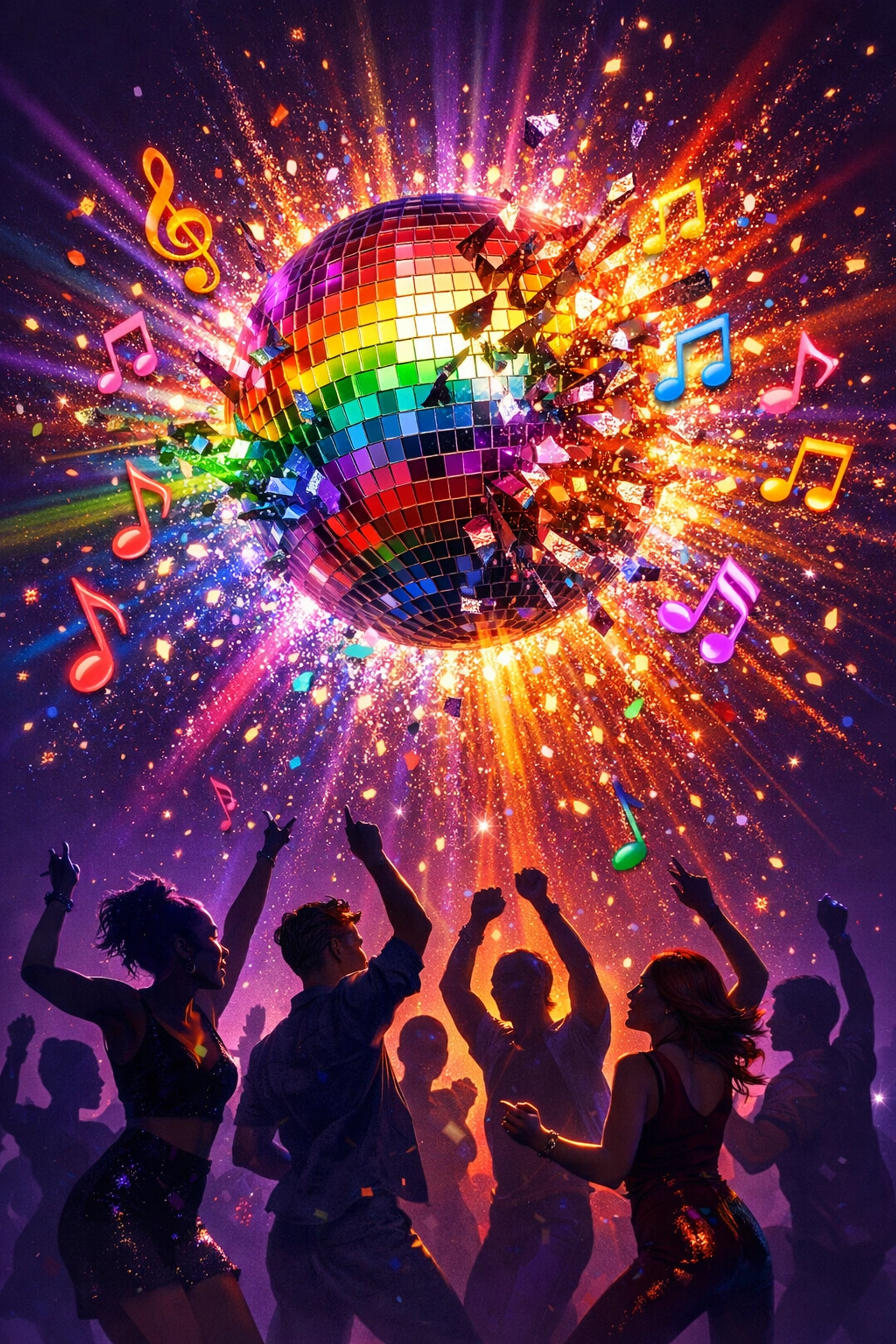 LGBTQ+ community dancing under disco ball celebrating gay club culture and pride