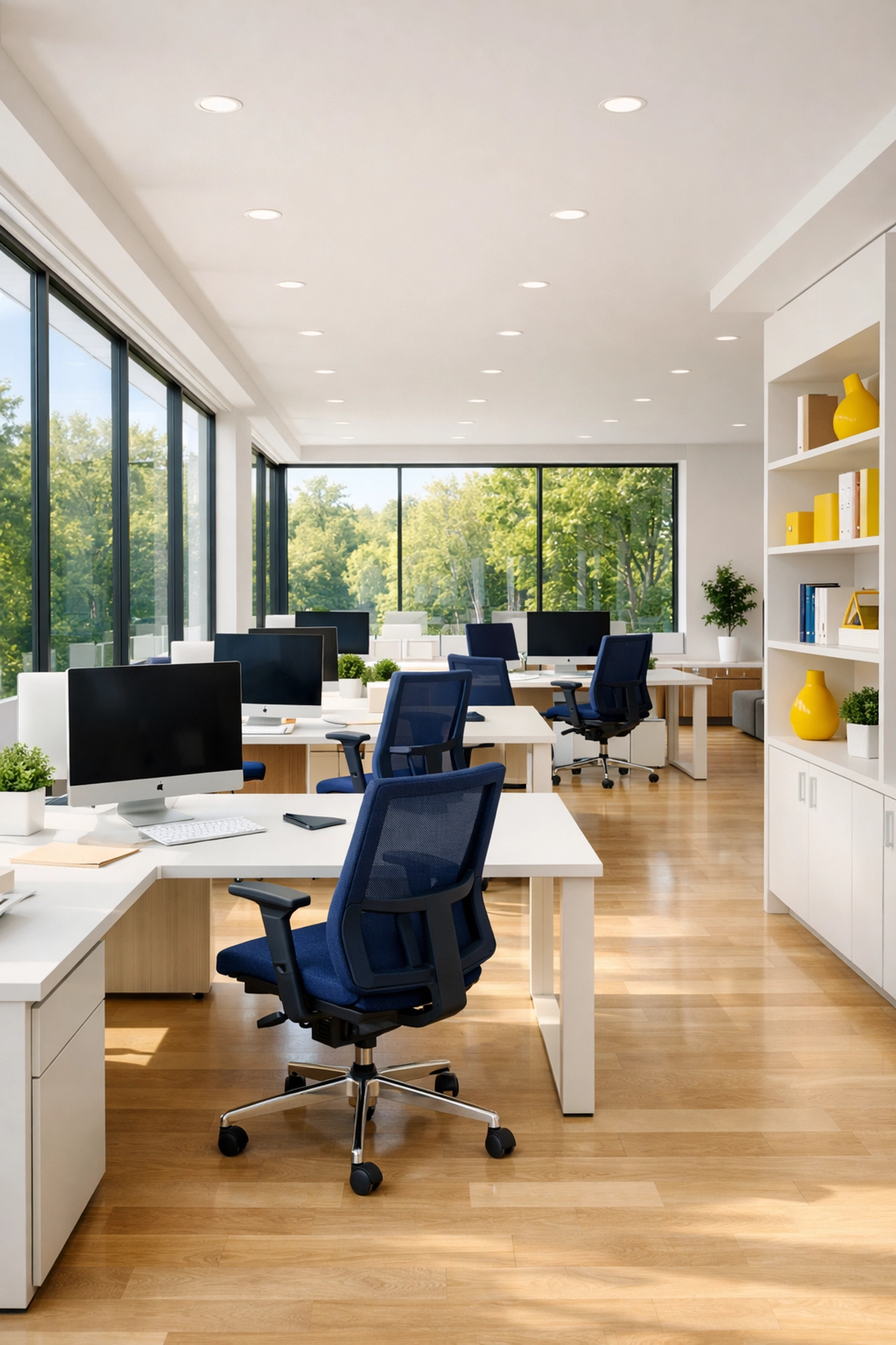 Impeccably clean modern office in Carlisle highlighting the impact of professional commercial cleaning.