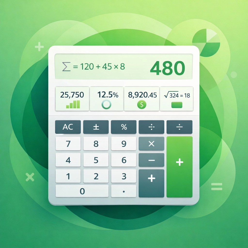 Calculadora mostrando fórmula del umbral de rentabilidad y margen de contribución