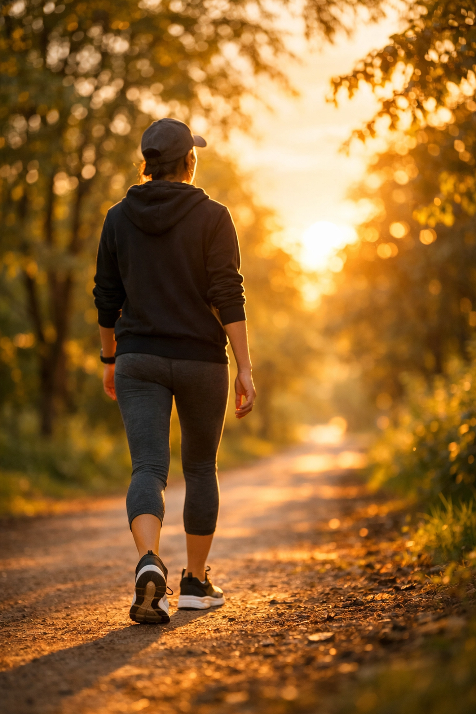 A person enjoying a post-meal walk outdoors to support wellness and stabilize insulin resistance weight loss.