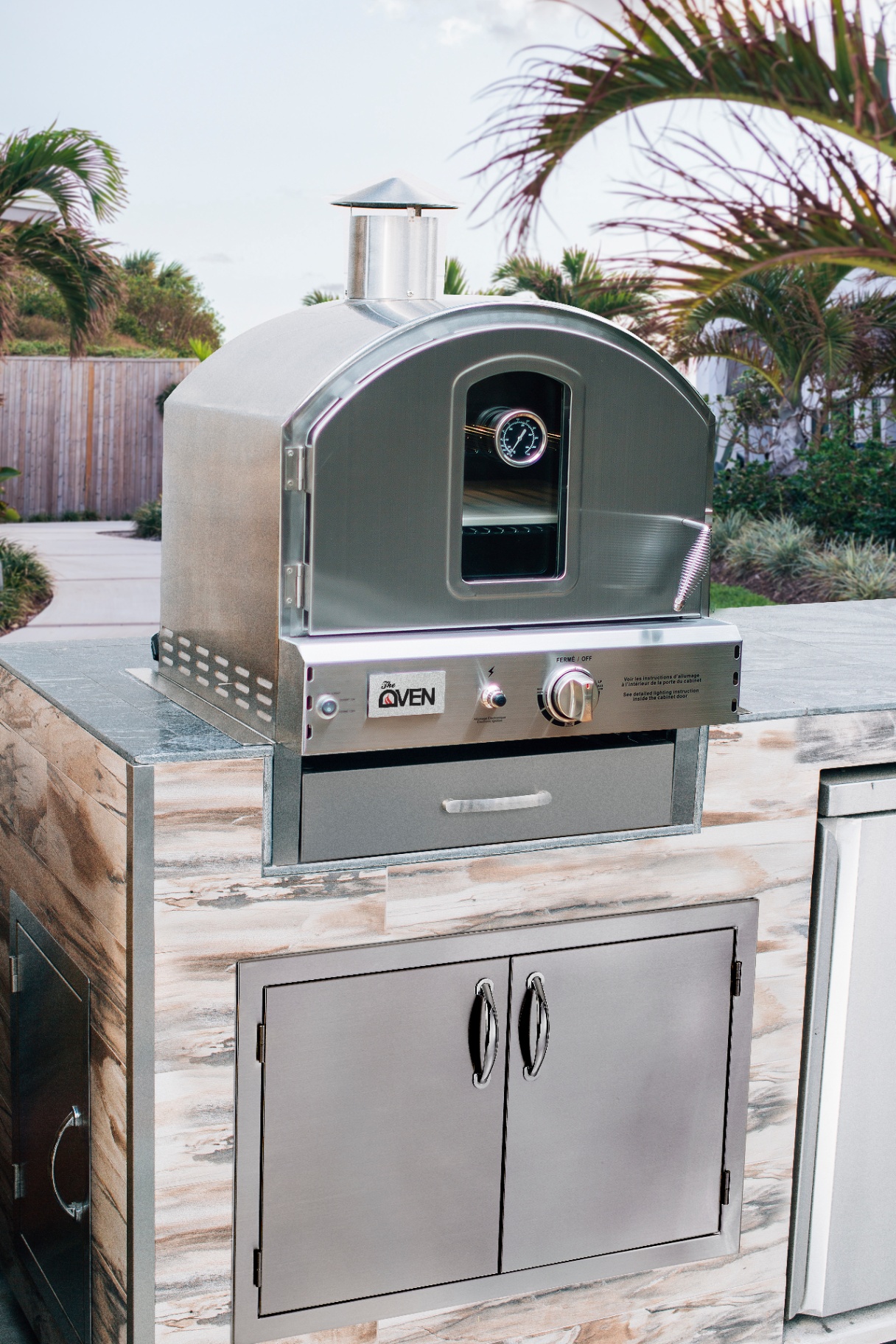 Modern Stainless Steel Outdoor Pizza Oven