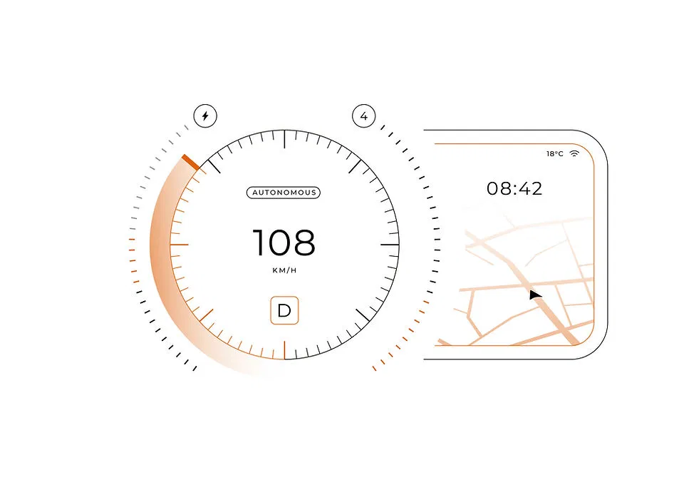 Minimalist digital dashboard interface showing real-time data