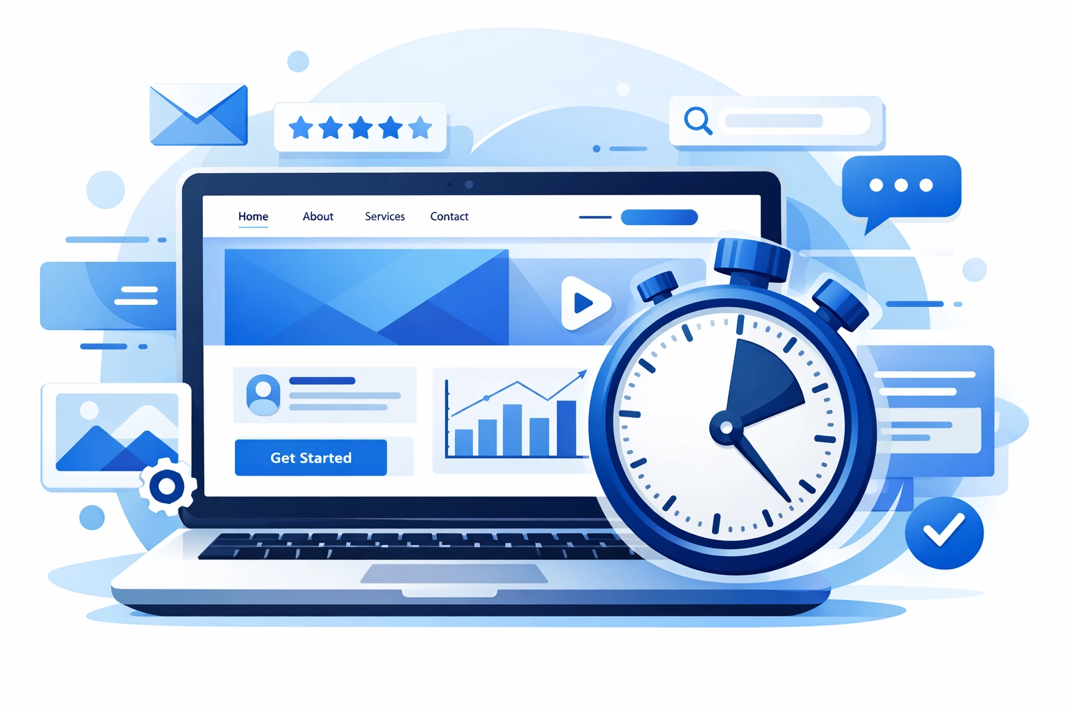 Professional website design making a strong first impression in seconds