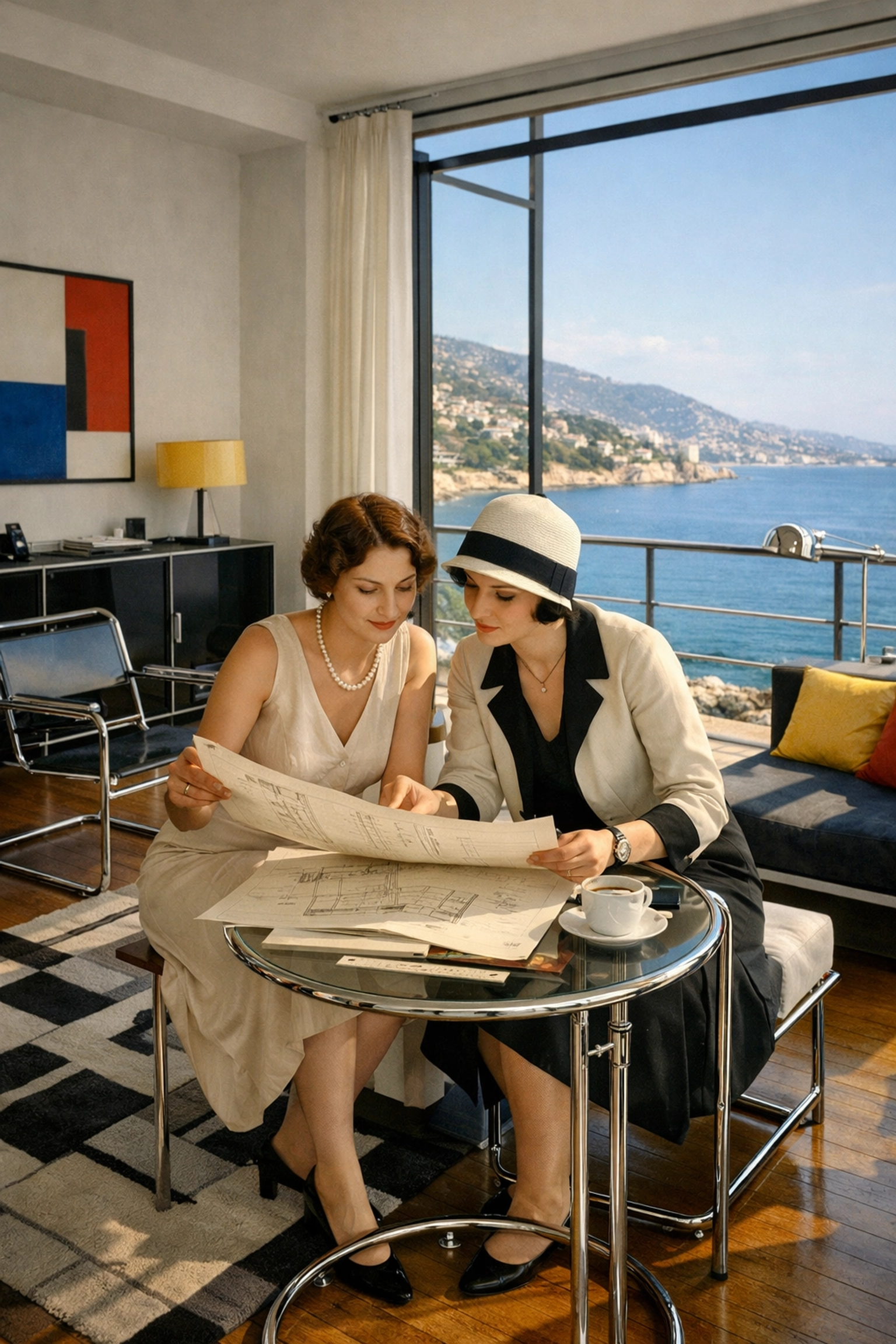 Eileen Gray's modernist interior design on French Riviera demonstrating lesbian creative innovation