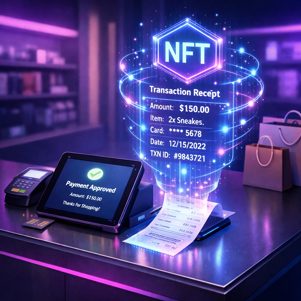 NFT receipt technology transforming merchant transactions into blockchain-verified proof
