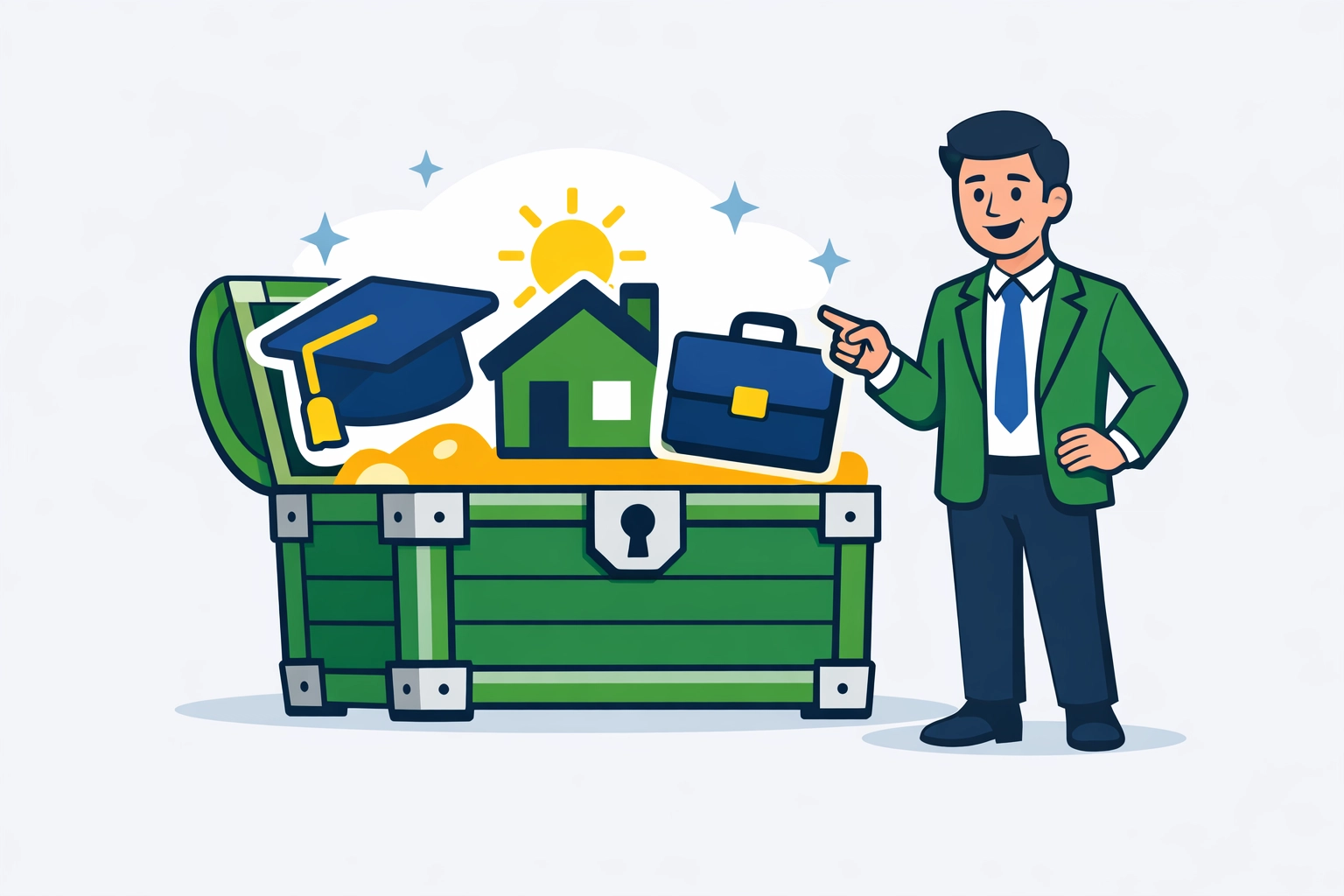 Treasure chest of tax credits including education and energy savings to maximize your tax refund.