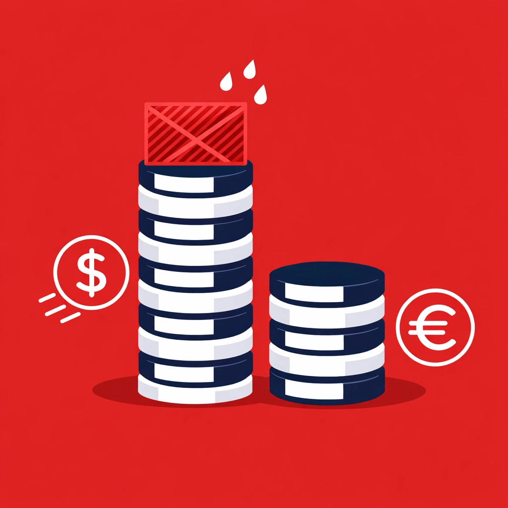 Graph showing coin stacks to illustrate financial leakage and overpaid pension contributions.