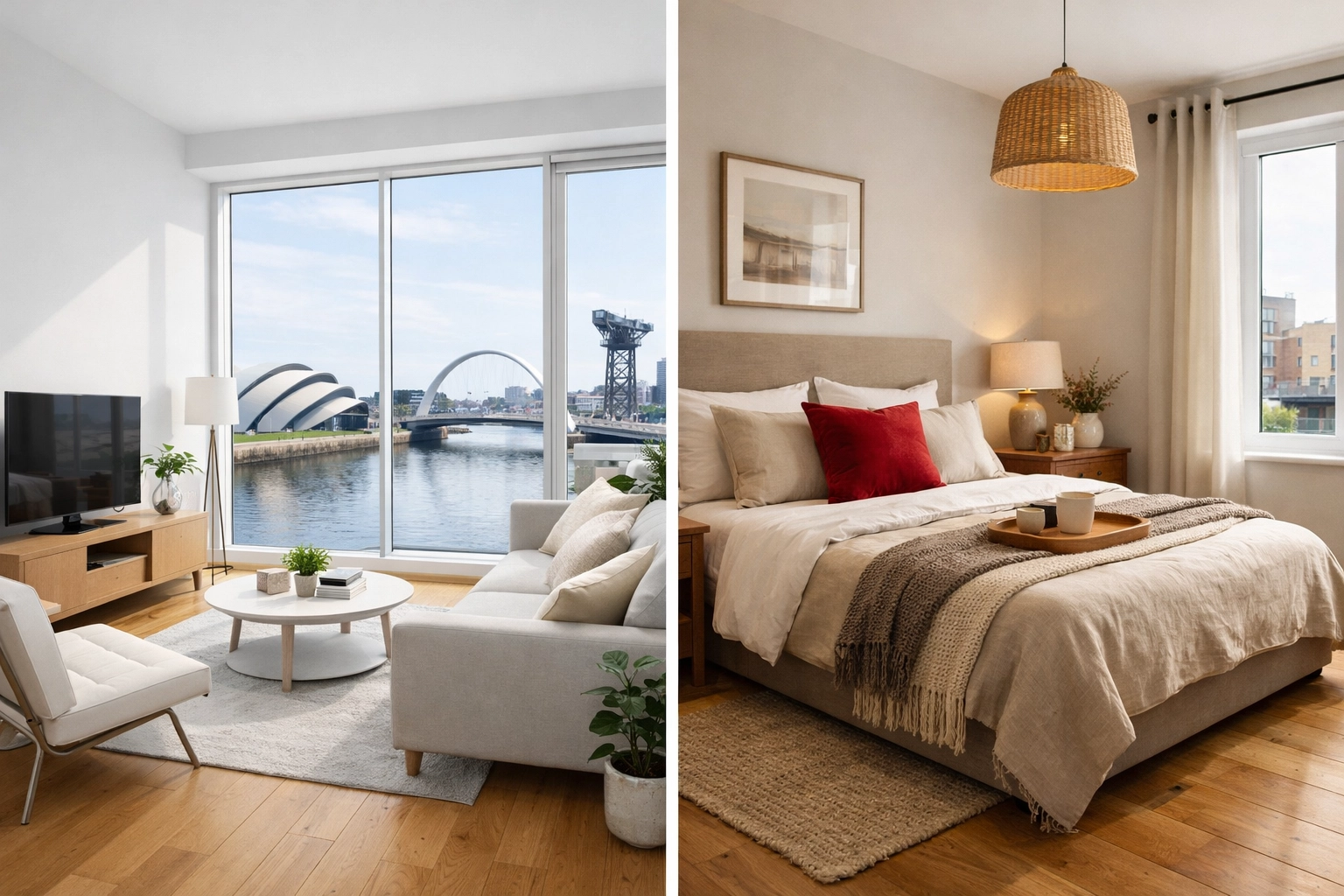 Professionally staged modern Glasgow property interior for selling in 2026