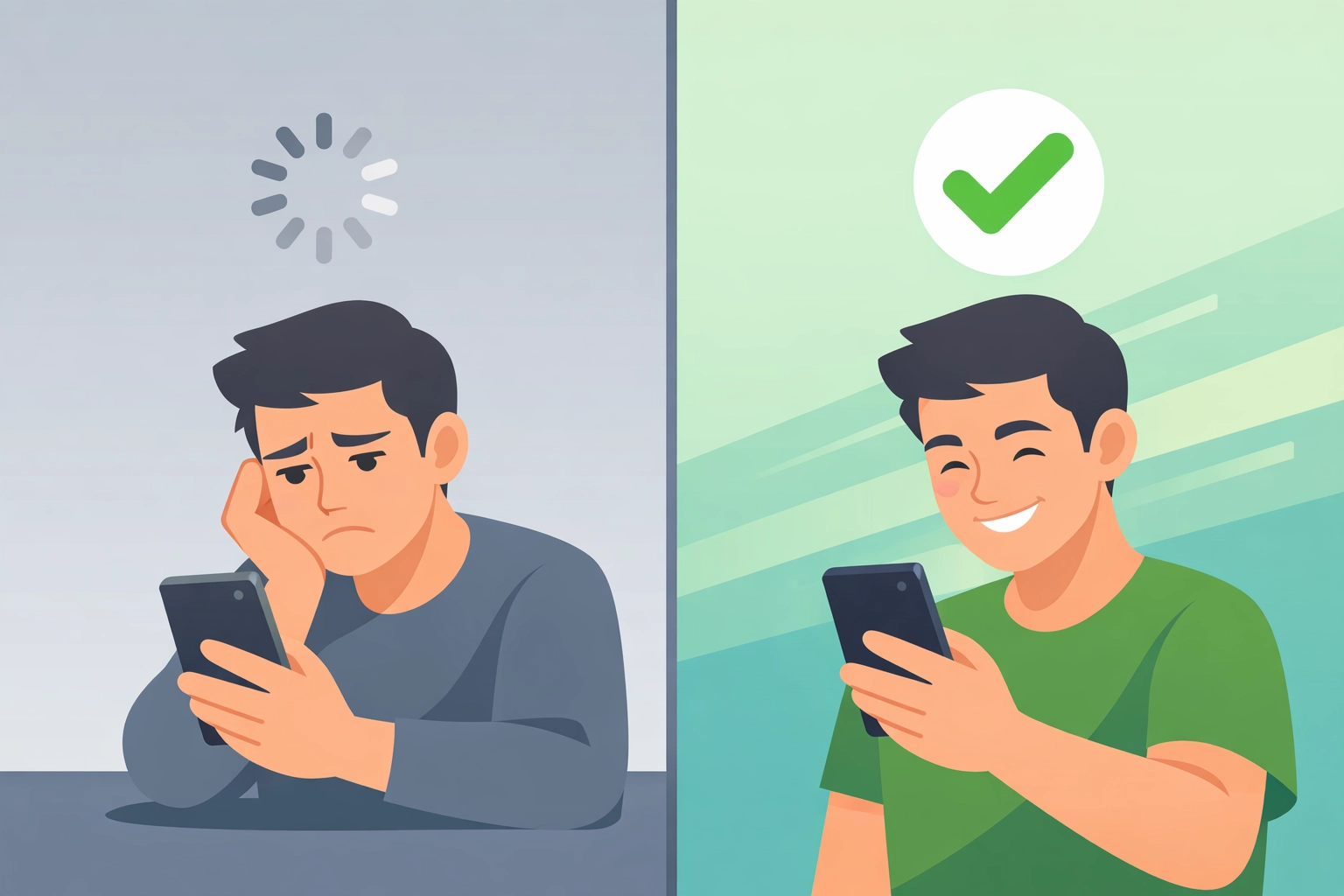 Slow website loading frustrates mobile users compared to fast Venice web design performance
