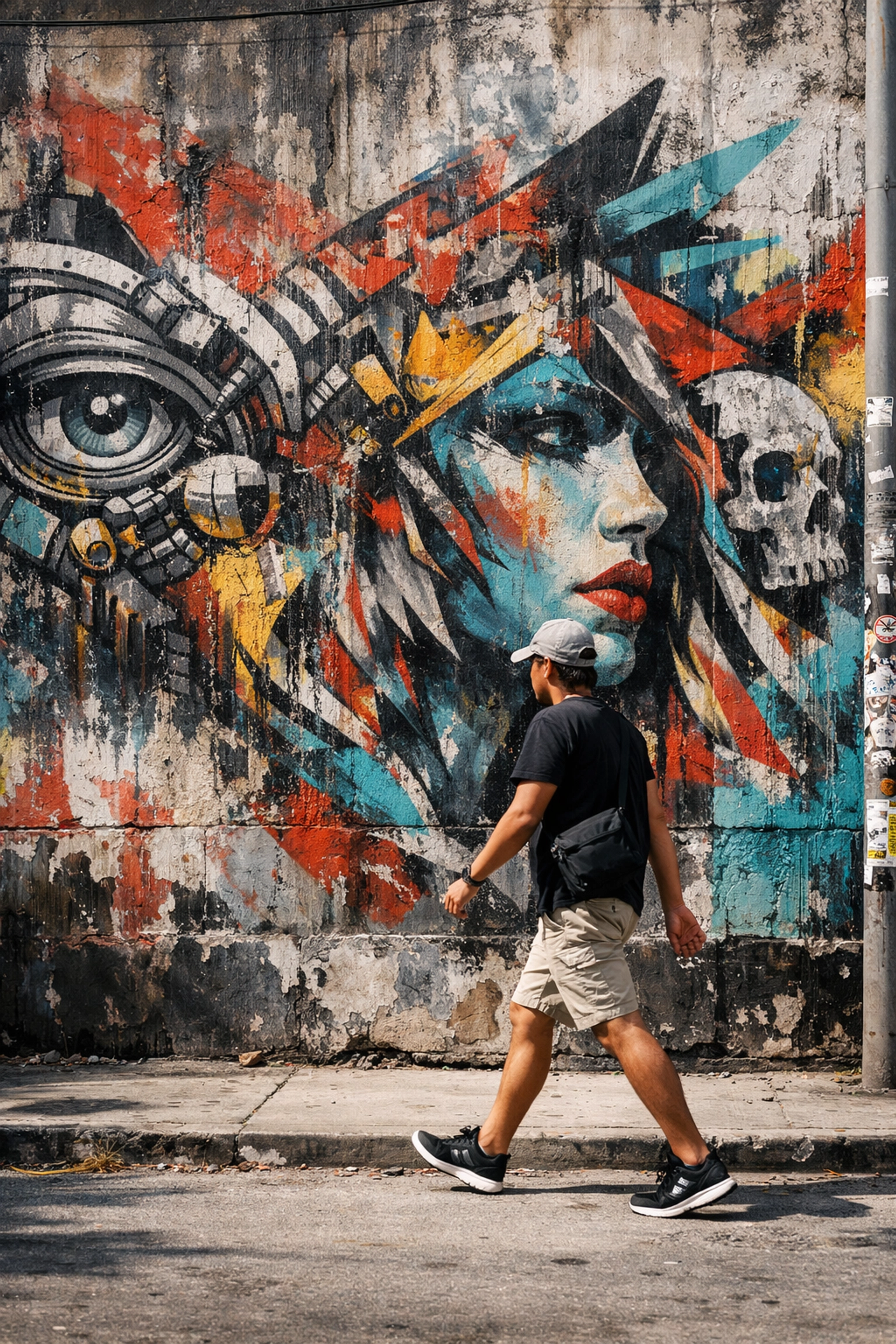Colorful street murals in the Wynwood Art District, a must-see for Wynwood photography and Miami hidden gems.