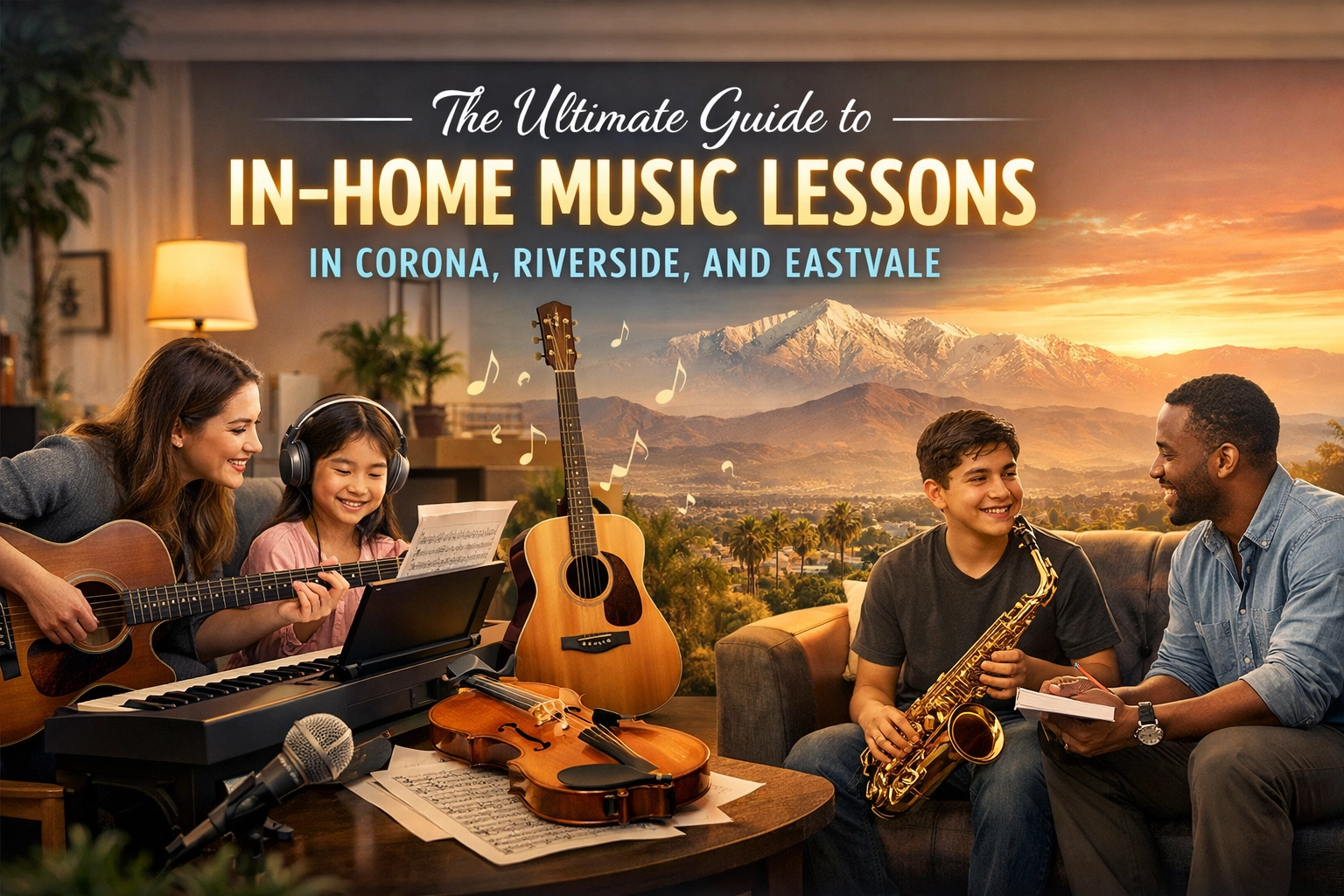 [HERO] The Ultimate Guide to In-Home Music Lessons in Corona, Riverside, and Eastvale