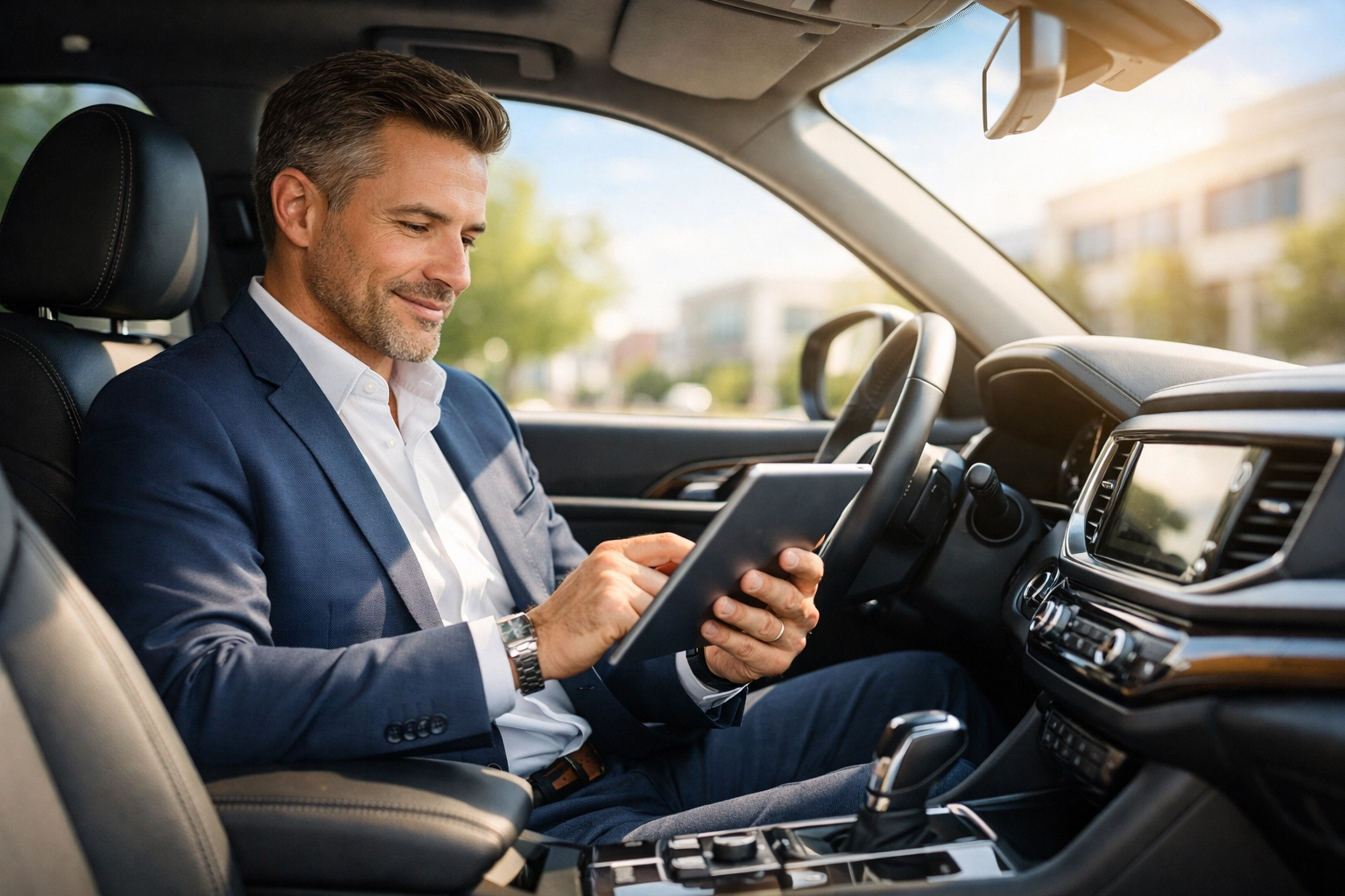 Business owner utilizing business owner tax benefits 2026 with vehicle and mileage deductions.