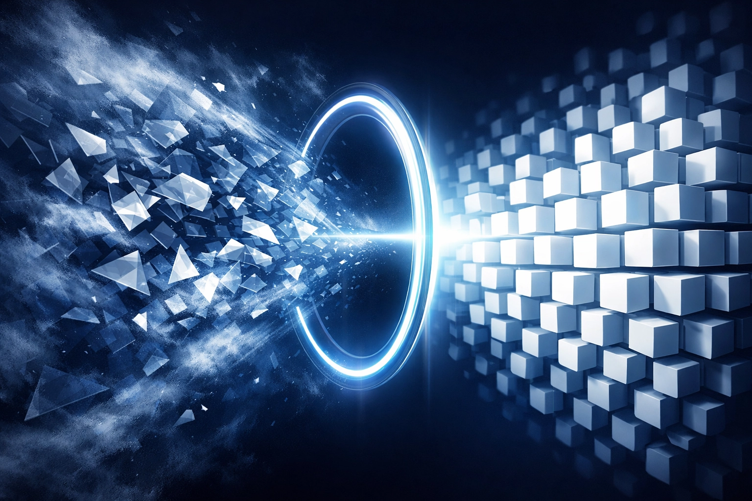 AI extracts and structures unstructured intake data into organized workflow-ready records