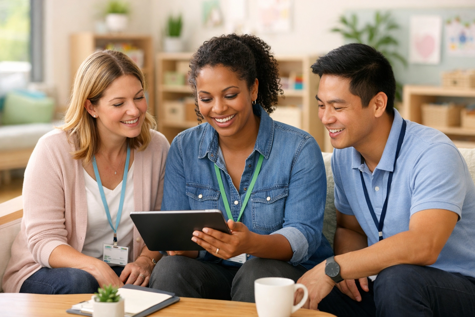 Dedicated childcare educators participating in mandatory child safety training at Rainbow Hut Early Learning Centre.