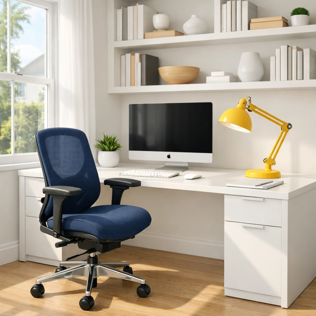 Sanitized and organized home office setup following a professional deep cleaning in Southborough.