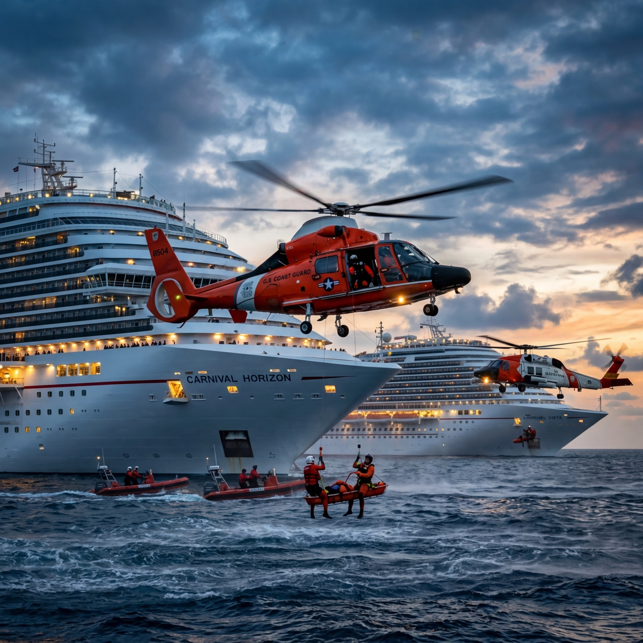 [HERO] Double Trouble? Coast Guard Rescues Two from Carnival Ships in One Day!