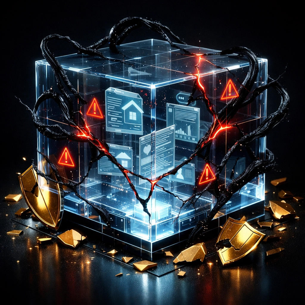 Compromised county property database with broken security and inaccessible land records