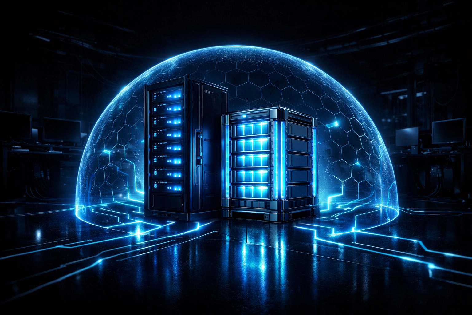 Tactical energy resilience using battery storage to power a secure CMMC compliant server enclave during a blackout.