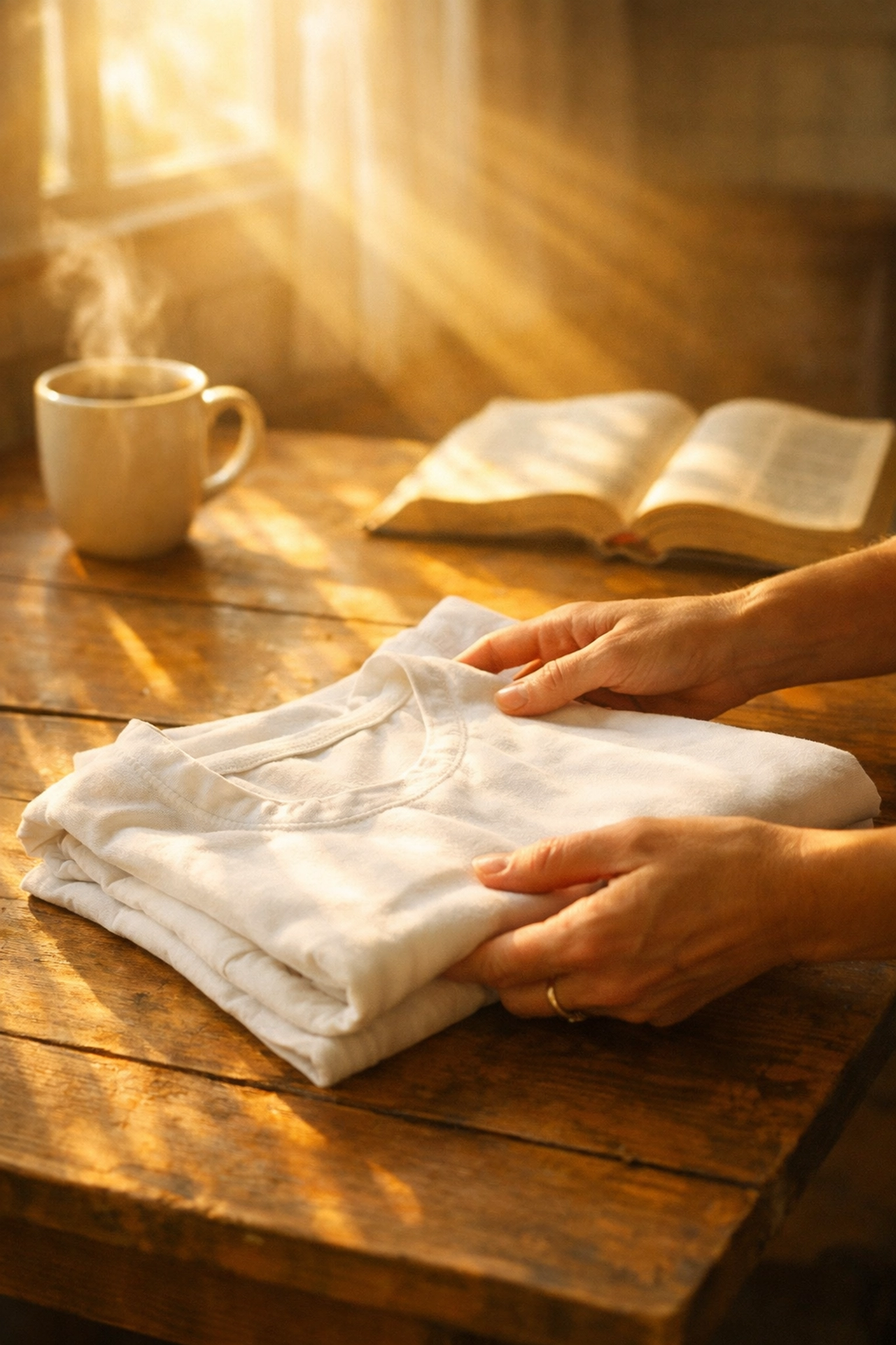 കൈ കഴുകുമ്പോഴും, ഒരു ബൈബിളും ഒരു കപ്പ് കാപ്പിയും പിടിച്ചുകൊണ്ടും, അവർ ദൈനംദിന നിമിഷങ്ങളിൽ ദൈവത്തിന്റെ സാന്നിധ്യം കണ്ടു.