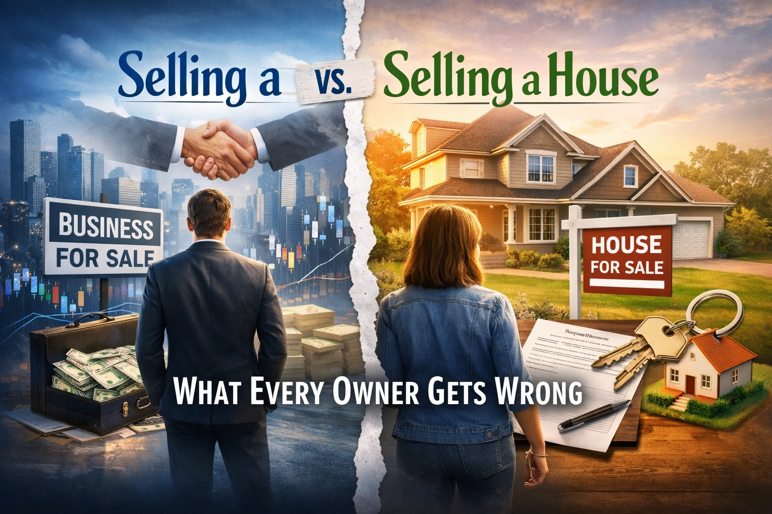 [HERO] Selling a Business vs. Selling a House – What Every Owner Gets Wrong