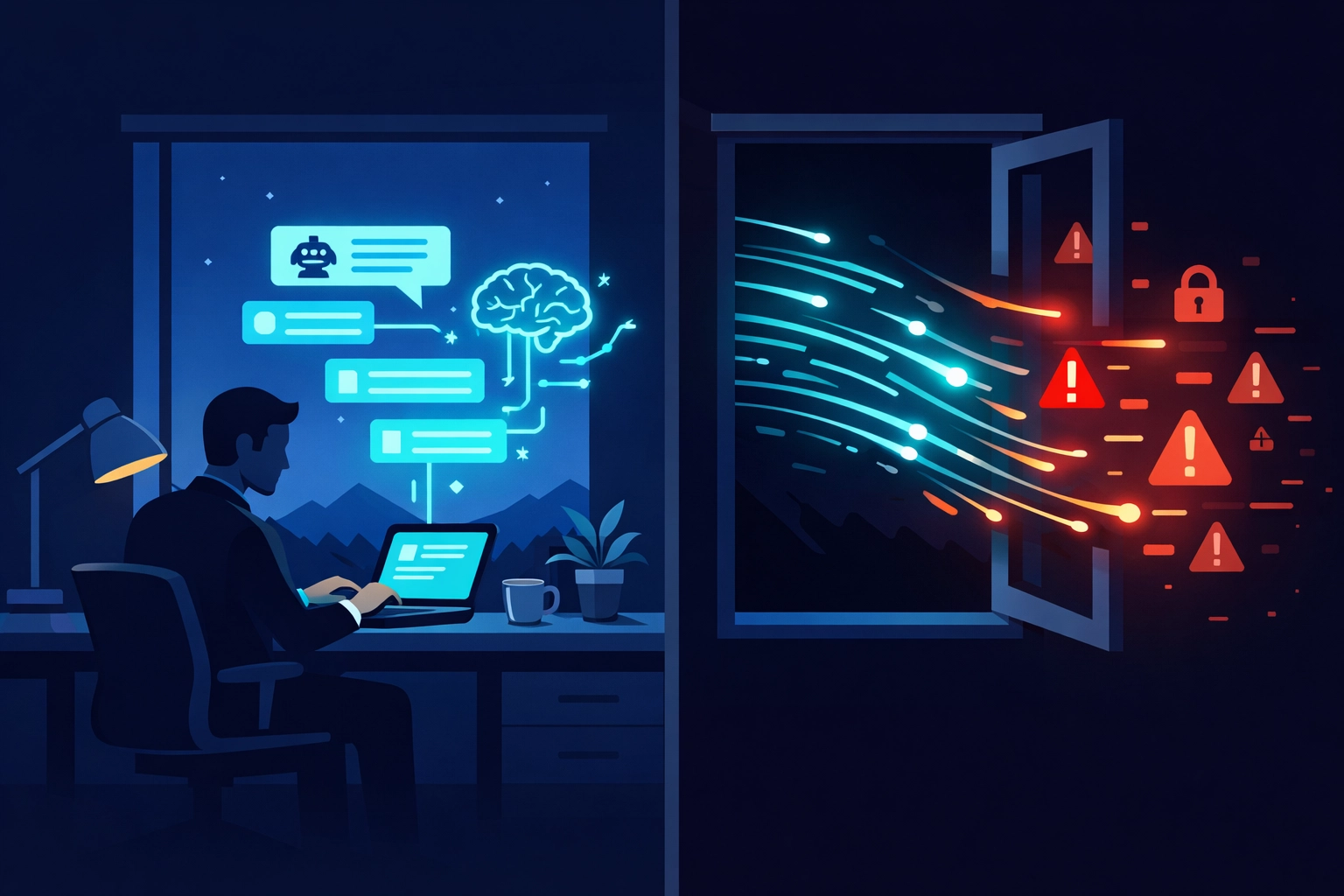 Data leaking from office network through unsecured AI chatbot usage