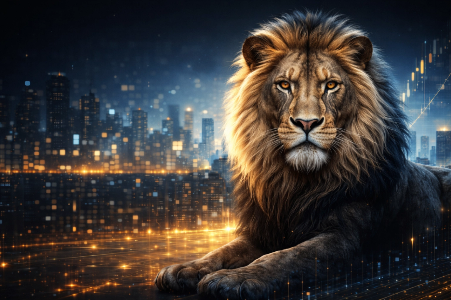 Clean abstract finance visual