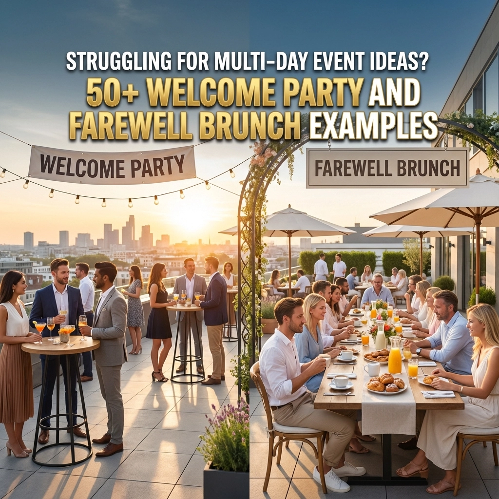 Struggling For Multi-Day Event Ideas? 50+ Welcome Party and Farewell Brunch Examples