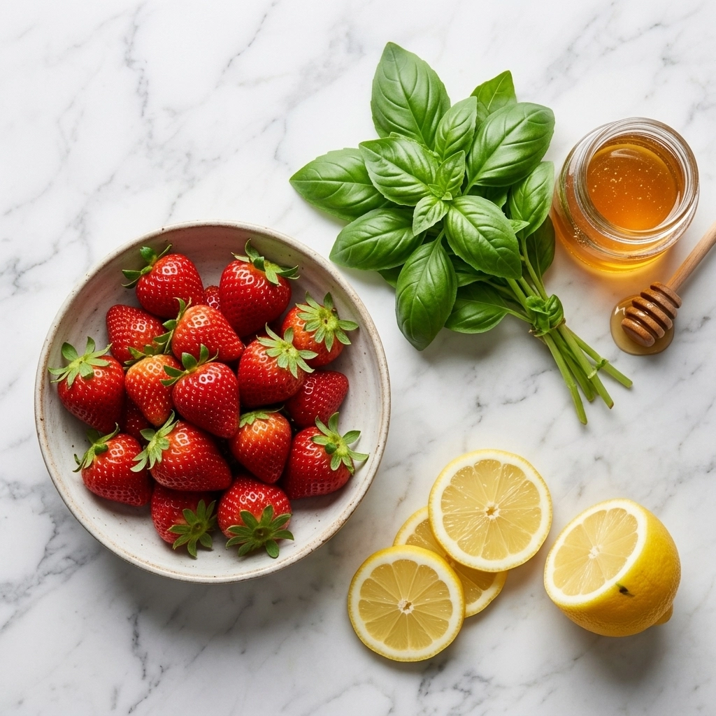 Fresh ingredients for the sparkler