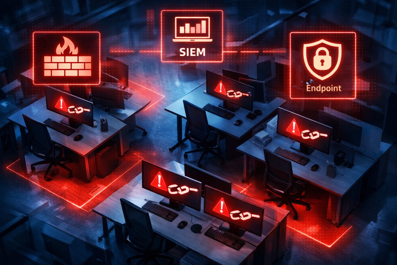 Security blind spots in traditional network defense systems