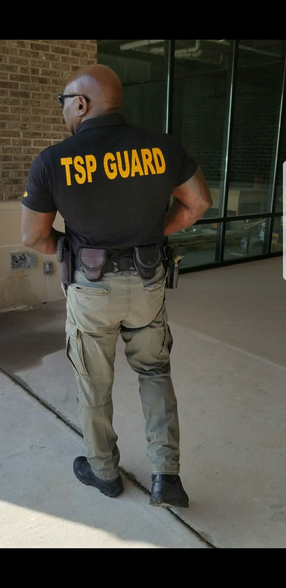 Uniformed TSP Guard on Patrol